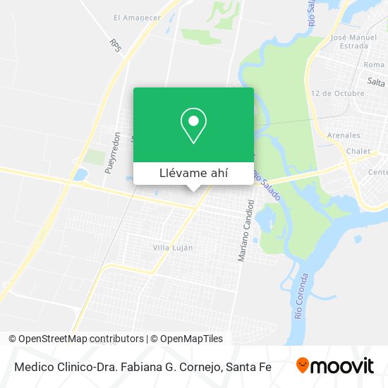 Mapa de Medico Clinico-Dra. Fabiana G. Cornejo