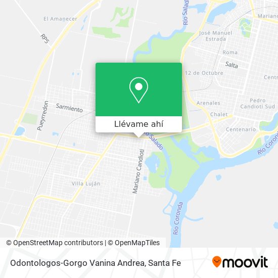 Mapa de Odontologos-Gorgo Vanina Andrea