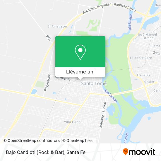 Mapa de Bajo Candioti (Rock & Bar)