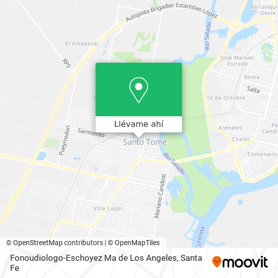 Mapa de Fonoudiologo-Eschoyez Ma de Los Angeles