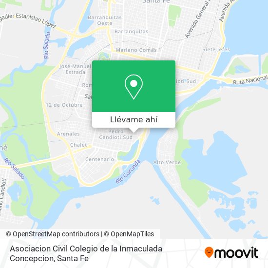 Mapa de Asociacion Civil Colegio de la Inmaculada Concepcion