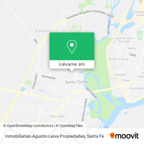 Mapa de Inmobiliarias-Agustin Leiva Propiedades