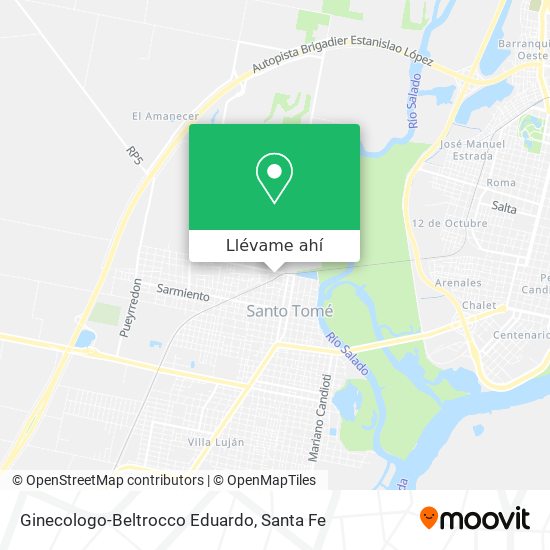 Mapa de Ginecologo-Beltrocco Eduardo