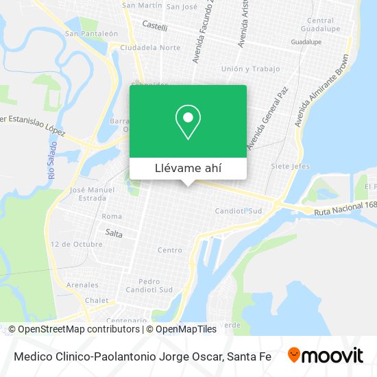 Mapa de Medico Clinico-Paolantonio Jorge Oscar
