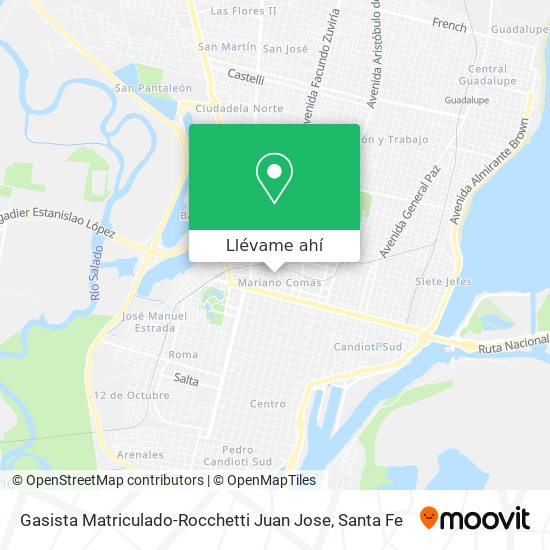 Mapa de Gasista Matriculado-Rocchetti Juan Jose