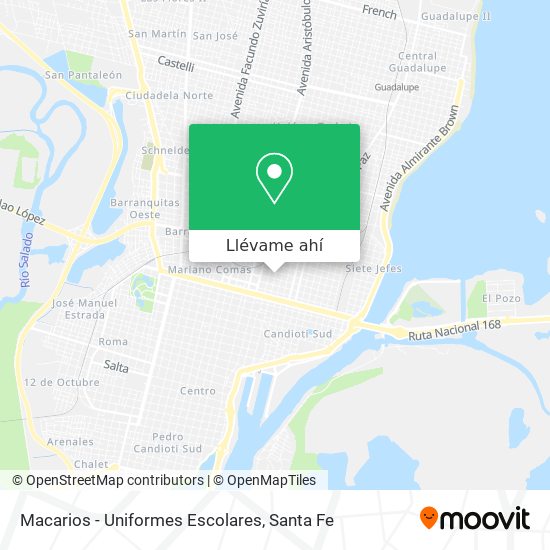 Mapa de Macarios - Uniformes Escolares