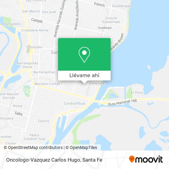 Mapa de Oncologo-Vazquez Carlos Hugo