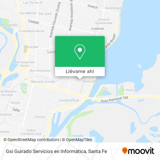 Mapa de Gsi Guirado Servicios en Informática