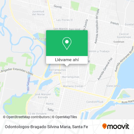 Mapa de Odontologos-Bragado Silvina Maria