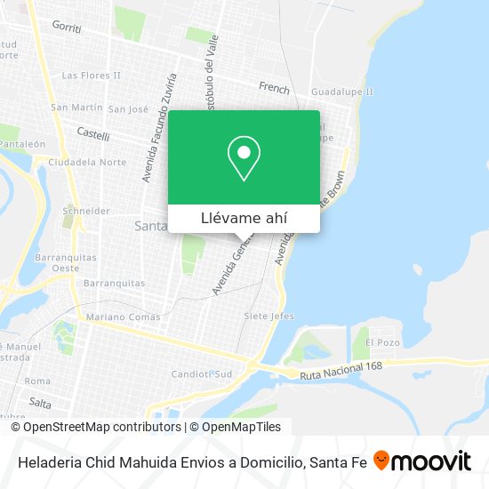 Mapa de Heladeria Chid Mahuida Envios a Domicilio