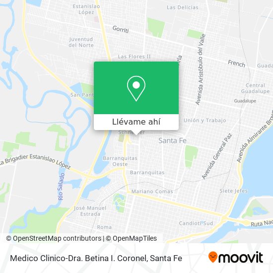 Mapa de Medico Clinico-Dra. Betina I. Coronel