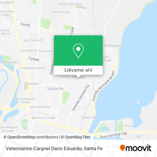 Mapa de Veterinarios-Cargnel Dario Eduardo