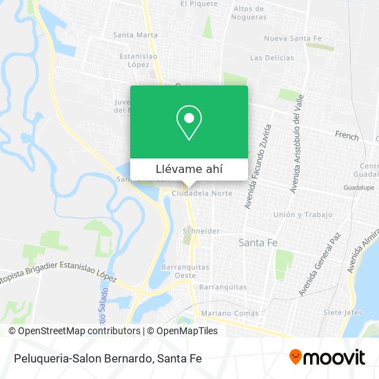 Mapa de Peluqueria-Salon Bernardo