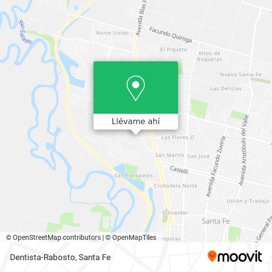 Mapa de Dentista-Rabosto