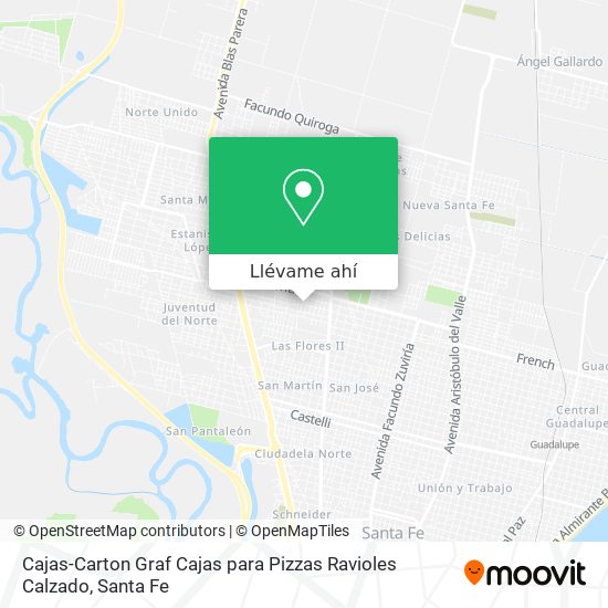 Mapa de Cajas-Carton Graf Cajas para Pizzas Ravioles Calzado