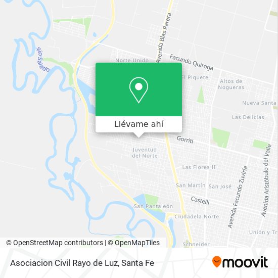 Mapa de Asociacion Civil Rayo de Luz