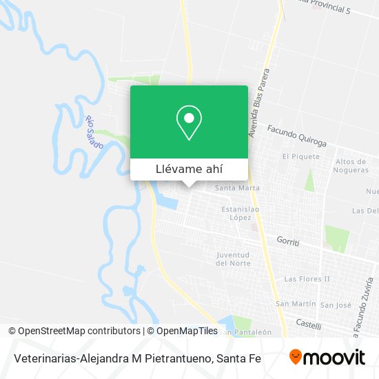 Mapa de Veterinarias-Alejandra M Pietrantueno
