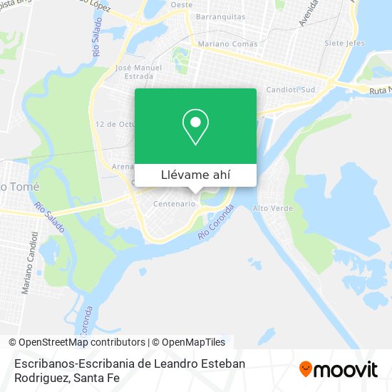 Mapa de Escribanos-Escribania de Leandro Esteban Rodriguez