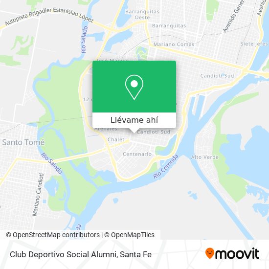 Mapa de Club Deportivo Social Alumni