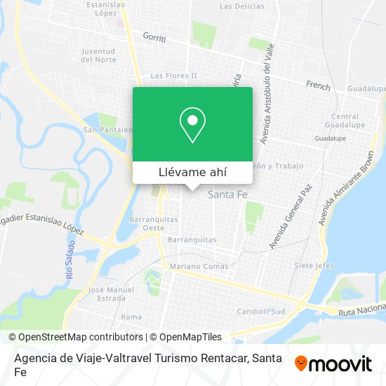 Mapa de Agencia de Viaje-Valtravel Turismo Rentacar