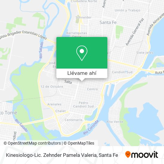 Mapa de Kinesiologo-Lic. Zehnder Pamela Valeria