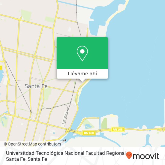 Mapa de Universitdad Tecnológica Nacional Facultad Regional Santa Fe