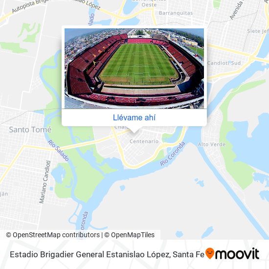 Mapa de Estadio Brigadier General Estanislao López