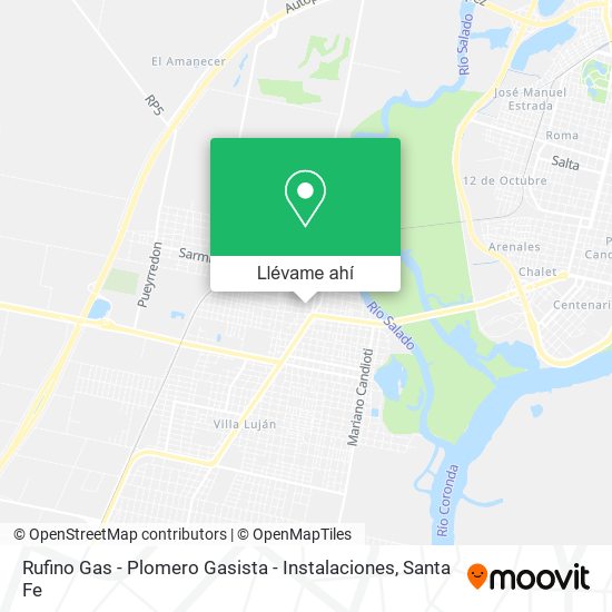 Mapa de Rufino Gas - Plomero Gasista - Instalaciones