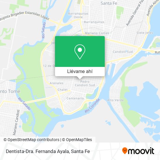 Mapa de Dentista-Dra. Fernanda Ayala