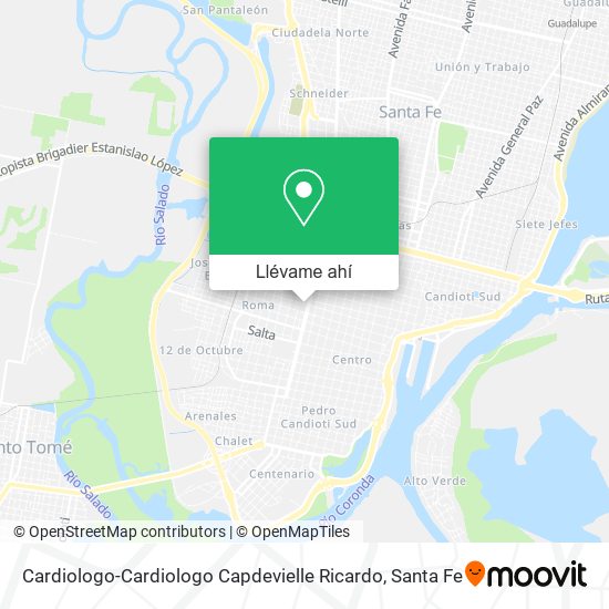 Mapa de Cardiologo-Cardiologo Capdevielle Ricardo