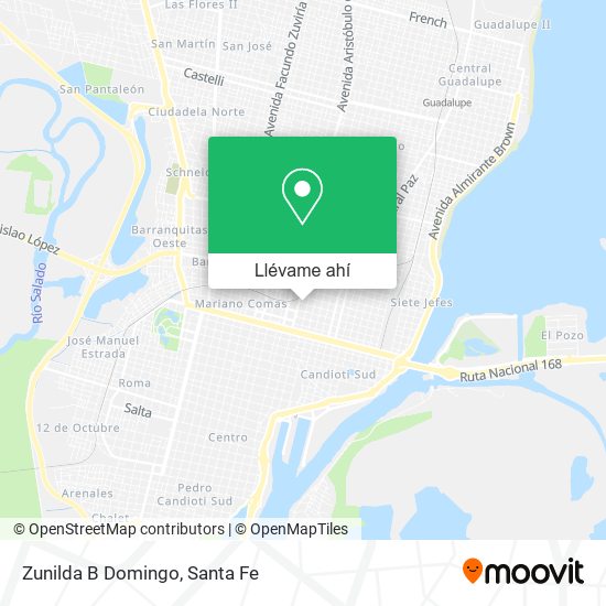 Mapa de Zunilda B Domingo