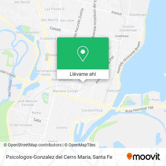 Mapa de Psicologos-Gonzalez del Cerro María