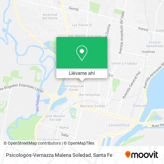 Mapa de Psicologos-Vernazza Malena Soledad