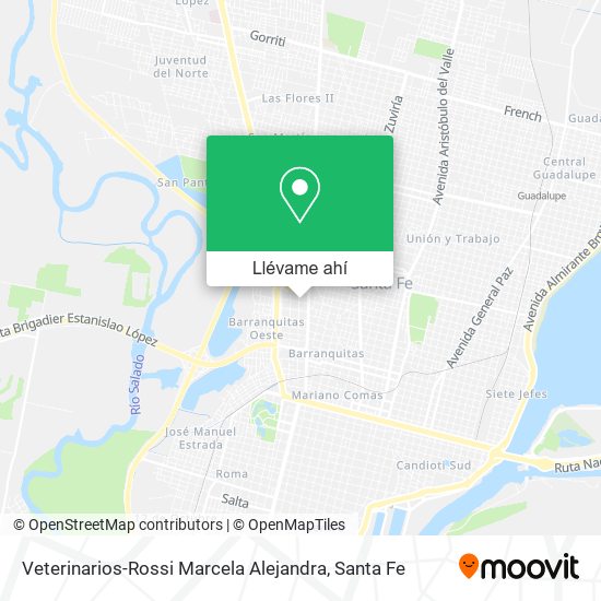 Mapa de Veterinarios-Rossi Marcela Alejandra