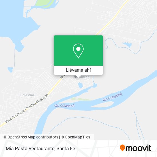 Mapa de Mia Pasta Restaurante
