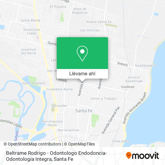 Mapa de Beltrame Rodrigo - Odontologo Endodoncia-Odontologia Integra