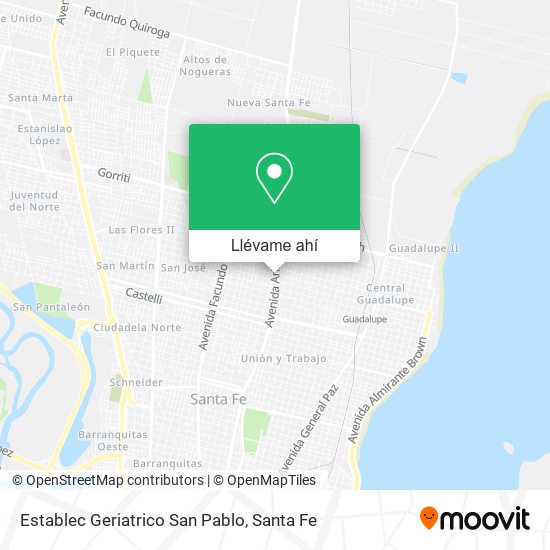 Mapa de Establec Geriatrico San Pablo