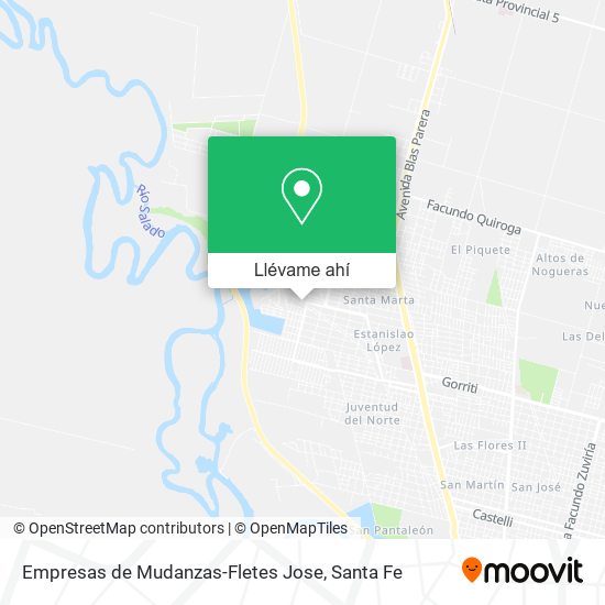 Mapa de Empresas de Mudanzas-Fletes Jose