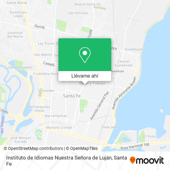 Mapa de Instituto de Idiomas Nuestra Señora de Luján