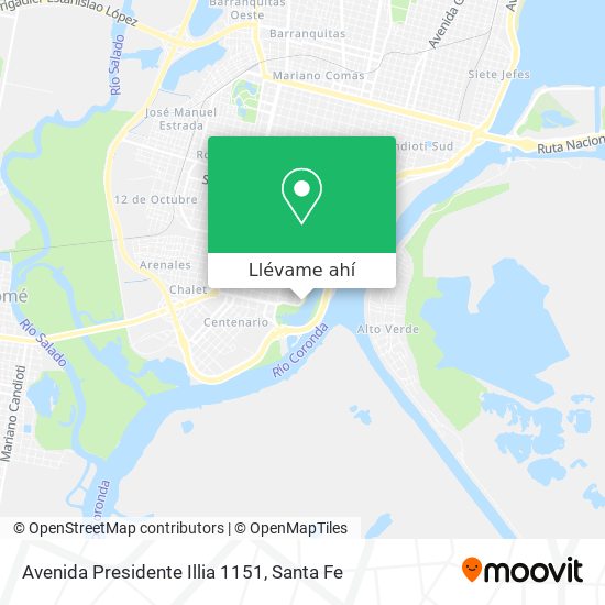 Mapa de Avenida Presidente Illia 1151