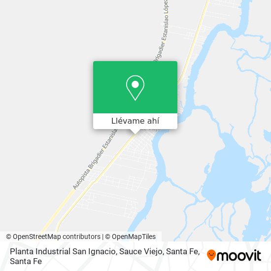 Mapa de Planta Industrial San Ignacio, Sauce Viejo, Santa Fe