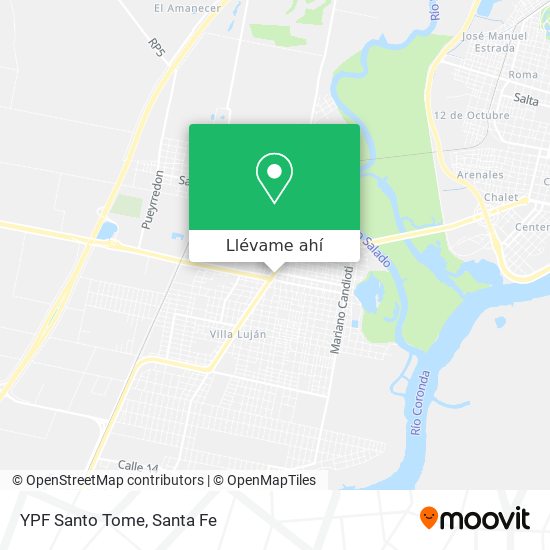 Mapa de YPF Santo Tome