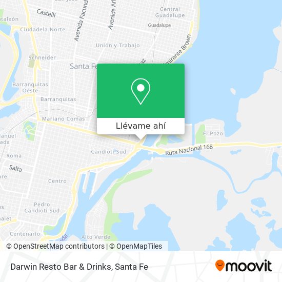 Mapa de Darwin Resto Bar & Drinks
