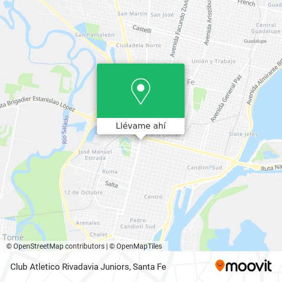 Mapa de Club Atletico Rivadavia Juniors