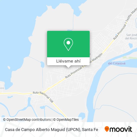 Mapa de Casa de Campo Alberto Maguid (UPCN)