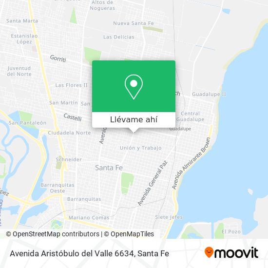 Mapa de Avenida Aristóbulo del Valle 6634