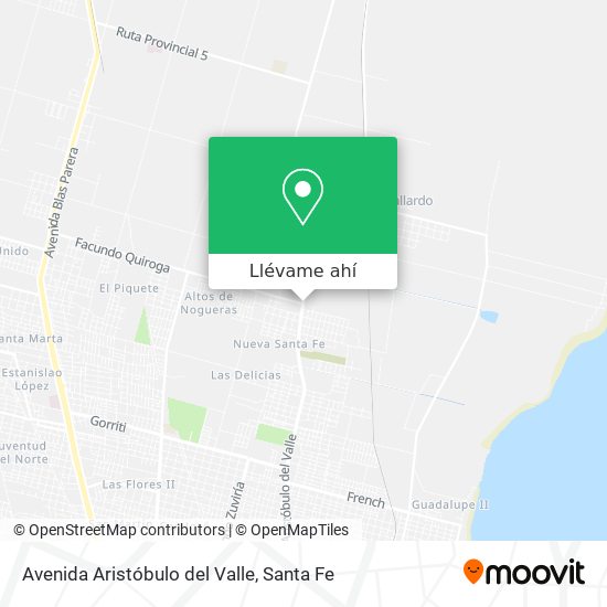 Mapa de Avenida Aristóbulo del Valle