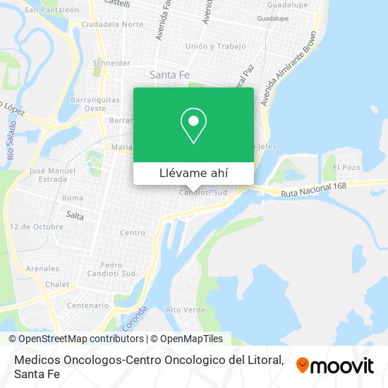Mapa de Medicos Oncologos-Centro Oncologico del Litoral