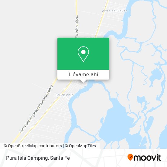 Mapa de Pura Isla Camping