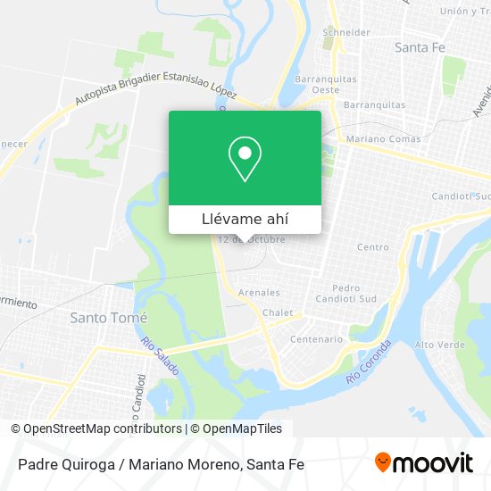 Mapa de Padre Quiroga / Mariano Moreno